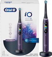 Oral-B - iO Series 8 Connected Rechargeable Electric Toothbrush - Violet Ametrine - Left View