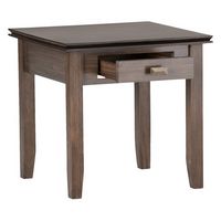 Simpli Home - Artisan SOLID WOOD 21 inch Wide Square Transitional End Side Table in - Natural Age... - Left View