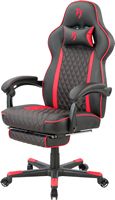 Arozzi - Mugello Special Edition Gaming Chair with Footrest - Red - Left View