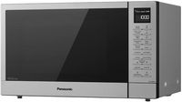 Panasonic - 1.2 Cu. Ft. 1200 Watt SN68KS Microwave with Inverter and Genius Sensor - Stainless Steel - Left View
