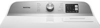Maytag - 7.0 Cu. Ft. Electric Dryer with Moisture Sensing - White - Left View