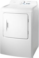 Insignia™ - 6.7 Cu. Ft. Electric Dryer with Sensor Dry - White - Left View