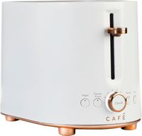 Café - Specialty 2-Slice Toaster - Matte White - Left View