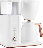 Café - Smart Drip 10-Cup Coffee Maker with Wi-Fi - Matte White - Left View