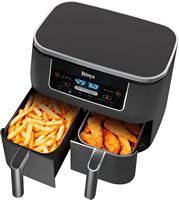 Ninja - Foodi 6-in-1 8-qt. 2-Basket Air Fryer with DualZone Technology & Air Fry, Roast, Broil, B... - Left View