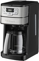 Cuisinart - Automatic Grind and Brew 12 Cup Coffeemaker - Black/Stainless Steel - Left View