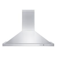 ZLINE - 36 inches - Wall Range Hood - Silver - Left View