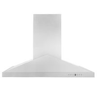 ZLINE - 30 inches - Externally Vented - Island Range Hood - Silver - Left View