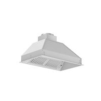 ZLINE - 34 inches - Externally Vented - Island Range Hood - Stainless Steel - Left View