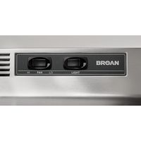 Broan BUEZ1 Economy 30-Inch White - Silver - Left View