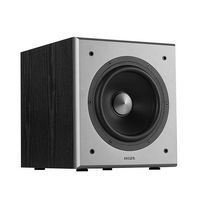Edifier - T5 Powered Subwoofer - 70W RMS Active Woofer with 8 Inch Driver & Low Pass Filter - Black - Left View