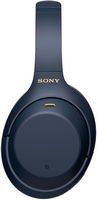 Sony - WH1000XM4 Wireless Noise-Cancelling Over-the-Ear Headphones - Midnight Blue - Left View