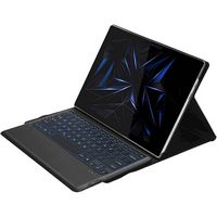 SaharaCase - Keyboard Folio Case for Microsoft Surface Pro X - Black - Left View