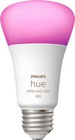 Philips - Hue A19 Bluetooth 60W LED Smart Bulbs (3-Pack) - White and Color Ambiance - Left View