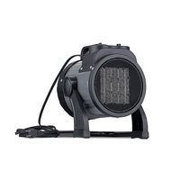 NewAir - 160 Sq. Ft. Portable Ceramic Electric Heater with Adjustable Tilt Head - Gray - Left View
