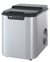 Danby - 2 lb Countertop Ice Maker - Stainless steel - Left View