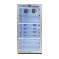 Whynter - Freestanding 8.1 cu. ft. Stainless Steel Commercial Beverage Merchandiser Refrigerator ... - Left View