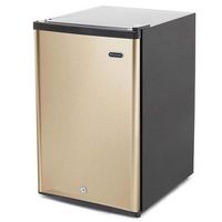 Whynter - 2.1 cu.ft Energy Star Upright Freezer with Lock in Rose Gold - Gold - Left View