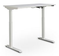 True Seating - Ergo Electric Height Adjustable Standing Desk - White - Left View