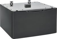 Electrolux - Washer/Dryer Pedestal with Storage Drawer - Titanium - Left View