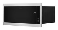 Whirlpool - 1.1 Cu. Ft. Built-In Microwave with Slim Trim Kit - Stainless Steel - Left View