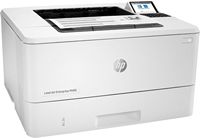 HP - LaserJet Enterprise M406dn Black-and-White Laser Printer - White - Left View