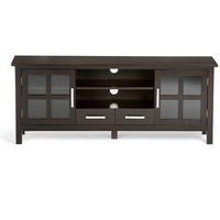 Simpli Home - Kitchener Solid Wood 60 inch Wide Contemporary TV Media Stand For TVs up to 65 inch... - Left View