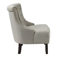 OSP Home Furnishings - Evelyn Tufted Chair in Fabric - Linen - Left View
