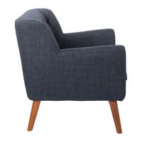 OSP Home Furnishings - Mill Lane Chair - Navy - Left View