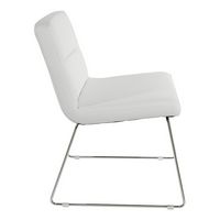 OSP Home Furnishings - Thompson Chair - White - Left View