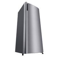 LG - 5.8 Cu. Ft. Upright Freezer with Direct Cooling System - Platinum Silver - Left View