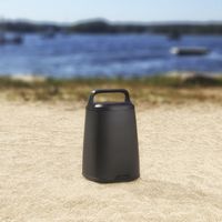 ION Audio - Acadia Waterproof Bluetooth Enabled Stereo Speaker with 360° Sound - Black - Left View