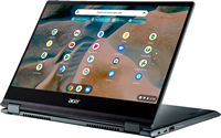 Acer - Chromebook Spin 514 – Convertible - 14” Full HD Touch – AMD Ryzen 5 3500C – 8GB DDR4 – 128... - Left View