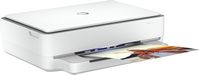 HP - ENVY 6055e Wireless Inkjet Printer with 3 months of Instant Ink Included with HP+ - White - Left View