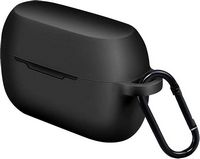 SaharaCase - Silicone Case for Jabra Elite 85t Earbuds - Black - Left View