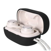 SaharaCase - Silicone Case for JBL Reflect Mini True Wireless NC Sport Headphones - Black - Left View