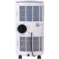 Honeywell - 400 Sq. Ft Portable Air Conditioner - White/Blue - Left View