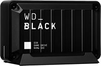 WD - D30 2TB Game Drive for PlayStation and Xbox External USB Type-C Portable SSD - Black - Left View