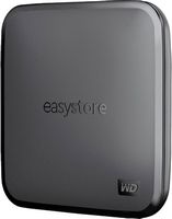 WD - easystore 1TB External USB 3.0 Portable SSD - Black - Left View