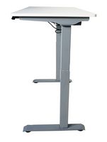 Victor - Electric Full Standing Desk - White - Left View