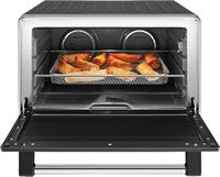 KitchenAid - Dual Convection Countertop Oven with Air Fry and Temperature Probe, 120 VAC - Black ... - Left View