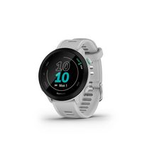 Garmin - Forerunner 55 GPS Smartwatch 42mm Fiber-Reinforced Polymer - Whitestone - Left View