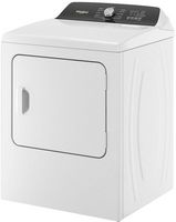 Whirlpool - 7.0 Cu. Ft. Electric Dryer with Steam and Moisture Sensing - White - Left View