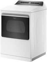 Whirlpool - 7.4 Cu. Ft. Smart Electric Dryer with Steam and Advanced Moisture Sensing - White - Left View