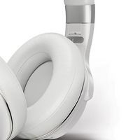 Raycon - The Everyday Over-Ear Active-Noise-Canceling Wireless Bluetooth Headphones - Silver - Left View