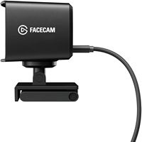 Elgato - Facecam Full HD 1080 Webcam for Video Conferencing, Gaming, and Streaming - Black - Left View