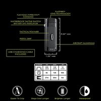 Panther Vision - FLATEYE Flashlight FR-500 - Black - Left View