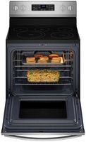 Whirlpool - 5.3 Cu. Ft. Freestanding Electric Convection Range with Air Fry - Stainless Steel - Left View