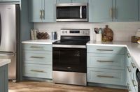 Whirlpool - 5.3 Cu. Ft. Freestanding Electric Convection Range with Air Fry - Stainless Steel - Left View