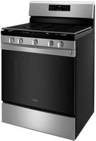 Whirlpool - 5.0 Cu. Ft. Gas Range with Air Fry for Frozen Foods - Stainless Steel - Left View